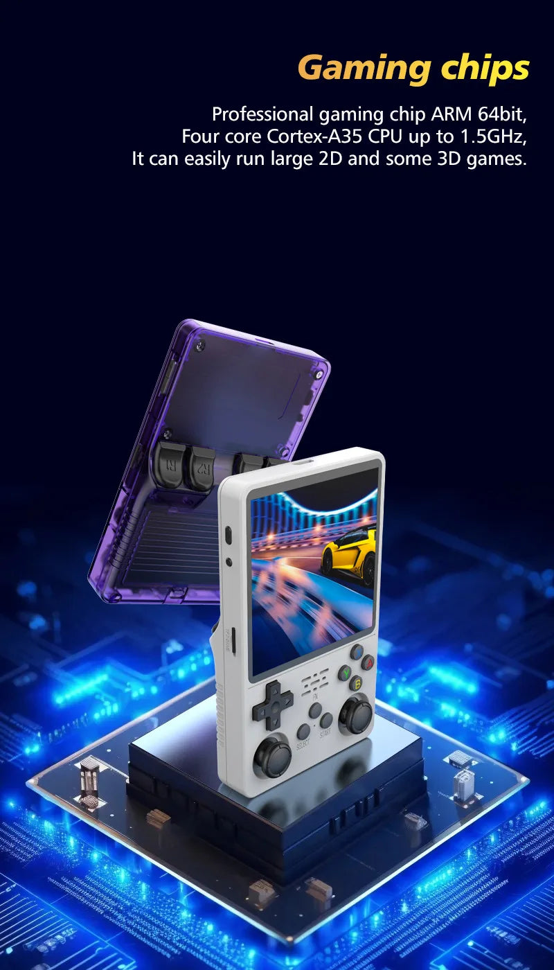 R36S plus Game Console Linux System 4.0 Inch IPS Screen Retro Handheld Game Mini Potable Pocket Video Game Consola 128G Game Kid